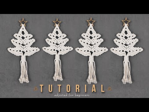 DIY Macrame Christmas Tree Decoration EASY Christmas Crafts