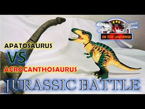 APATOSAURUS VS ACROCANTHOSAURUS JURASSIC BATTLE I LEVEL 40 BATTLE I MAX LEVEL DINOSAUR BATTLE