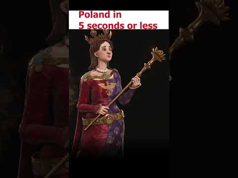 How to play POLAND in 5 seconds or less in Civ 6! #shorts