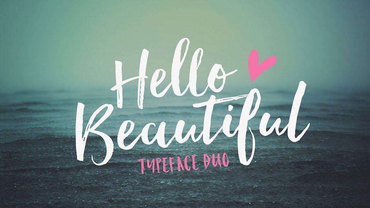 Hello Beautiful Font Duo + Swashes Font Free Download
