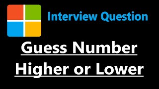 YouTube video 'Guess Number Higher or Lower - Leetcode 374 - Python'