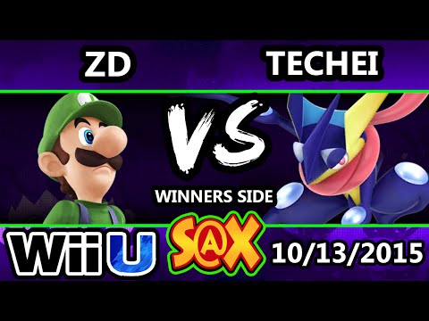 S@X 119 - ZD (Luigi) Vs. Techei (Greninja) SSB4 Tournament - Smash Wii U - Smash 4