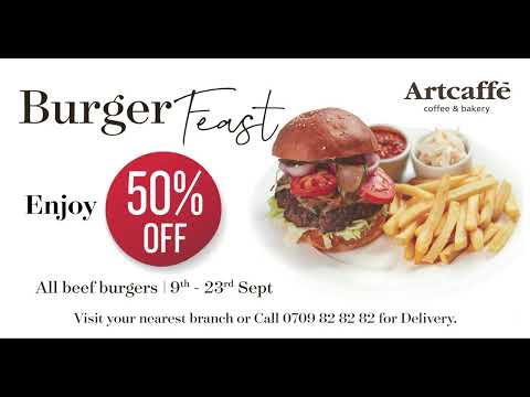 Artcaffe Burger Feast - 50% OFF Beef Burgers