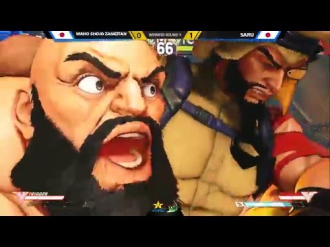 KSB2016 SF5 mahoshojo zangitan[Zangief]VS saru[Rashid]