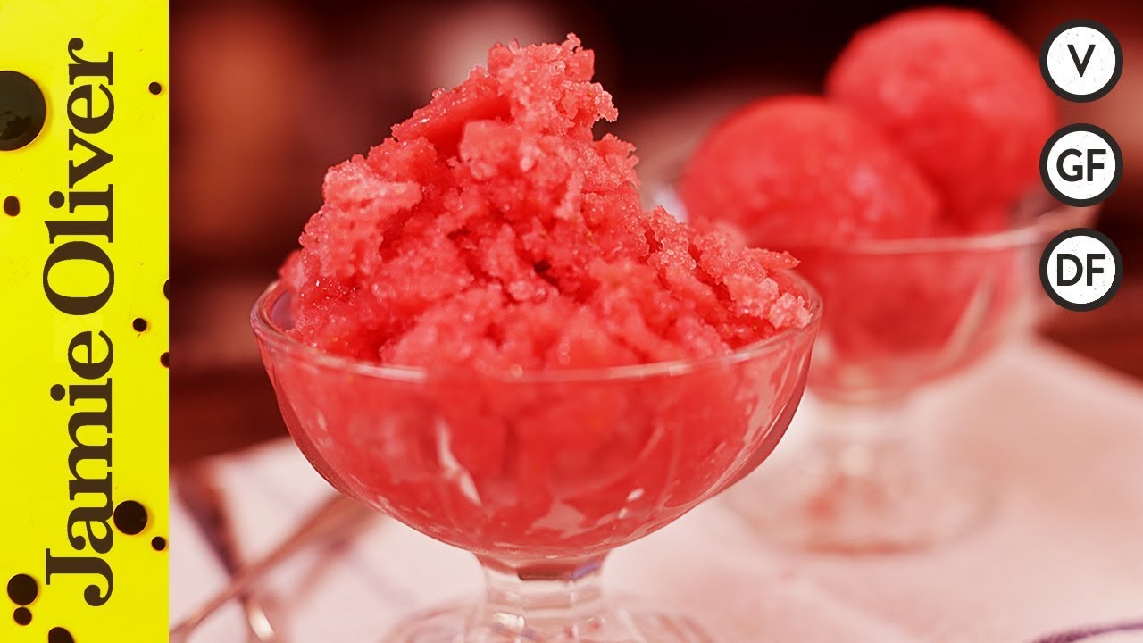 Strawberry & elderflower sorbet: Anna Jones