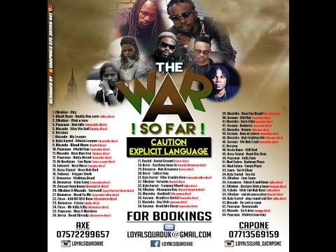 THE WAR SO FAR 2016 (MAVADO VS POPCAAN VS DEMARCO VS ALKALINE VS VYBZ KARTEL)