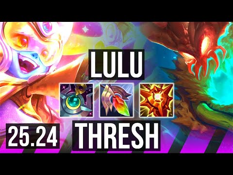 LULU & Aphelios vs THRESH & Jhin (SUP) | KR Grandmaster | 25.24