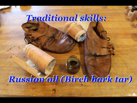 Traditional skills - Russian oil (Birch bark tar)