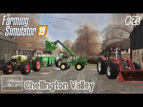 Selling Corn Bales & Spreading Manure on the Field |Chellington Valley Seasons # 28 | FS19 TimeLapse