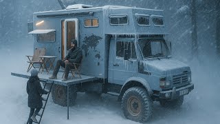 5台の巨大キャラバンで5つのキャンプ