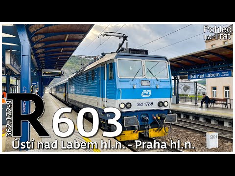 Pohled na trať | Ústí nad Labem hl.n. - Praha hl.n. | R 603 Krušnohor