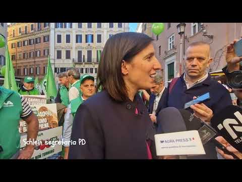 Mobilitazione Cia a Montecitorio: dichiarazione Elly Schlein, segretaria PD
