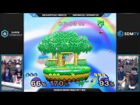 UCSD STW 4 - MacD & SleepyK vs. Santiago & satdaddy - SSBM Grand Finals Set 1 - Smash Melee