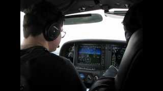 preview picture of video 'Cirrus SR22T OK-VIK cockpit view near Nymburk'