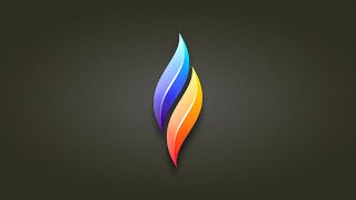 Fire Logo Design on iPad Pro Affinity Designer