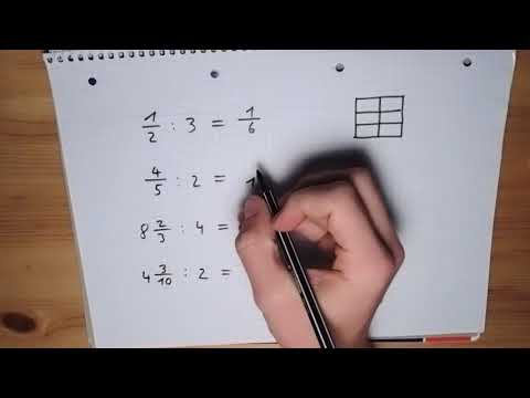 Brüche durch natürliche Zahlen dividieren | Mit Stift und Papier