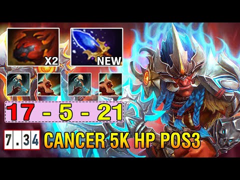 OP Aghs Scepter [Troll Warlord] Offlane Build 2 Heart 5K HP + Strong Dispel Everything Super Cancer
