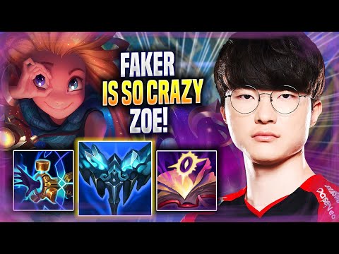 FAKER IS SO CRAZY WITH ZOE! - T1 Faker Plays Zoe MID vs Akali! | Season 2022