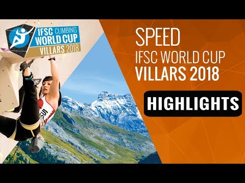 IFSC Climbing World Cup Villars 2018 - Speed Finals Highlights