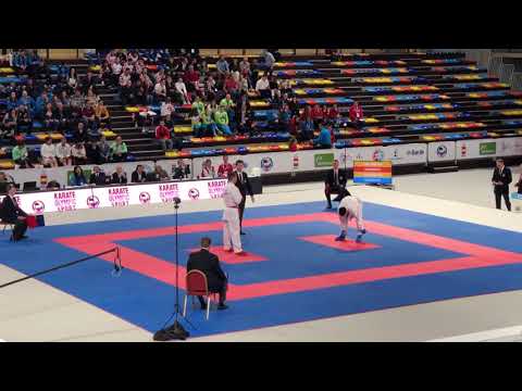Joe kellaway (ENG) Vs Erman Eltemur (TUR) 54th European Karate Championships 2019 Repechage Final
