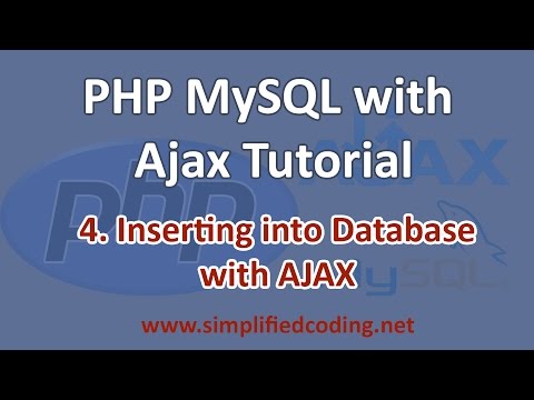 Learn 4 PHP MySQL with AJAX Tutorial Insert Into Database with AJAX ...