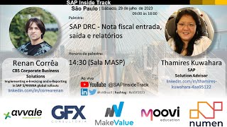 SAP DRC - Invoice Brazil processing, outbound, and reporting.