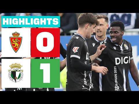 REAL ZARAGOZA 0 - 1 BURGOS CF | RESUMEN LALIGA HYPERMOTION