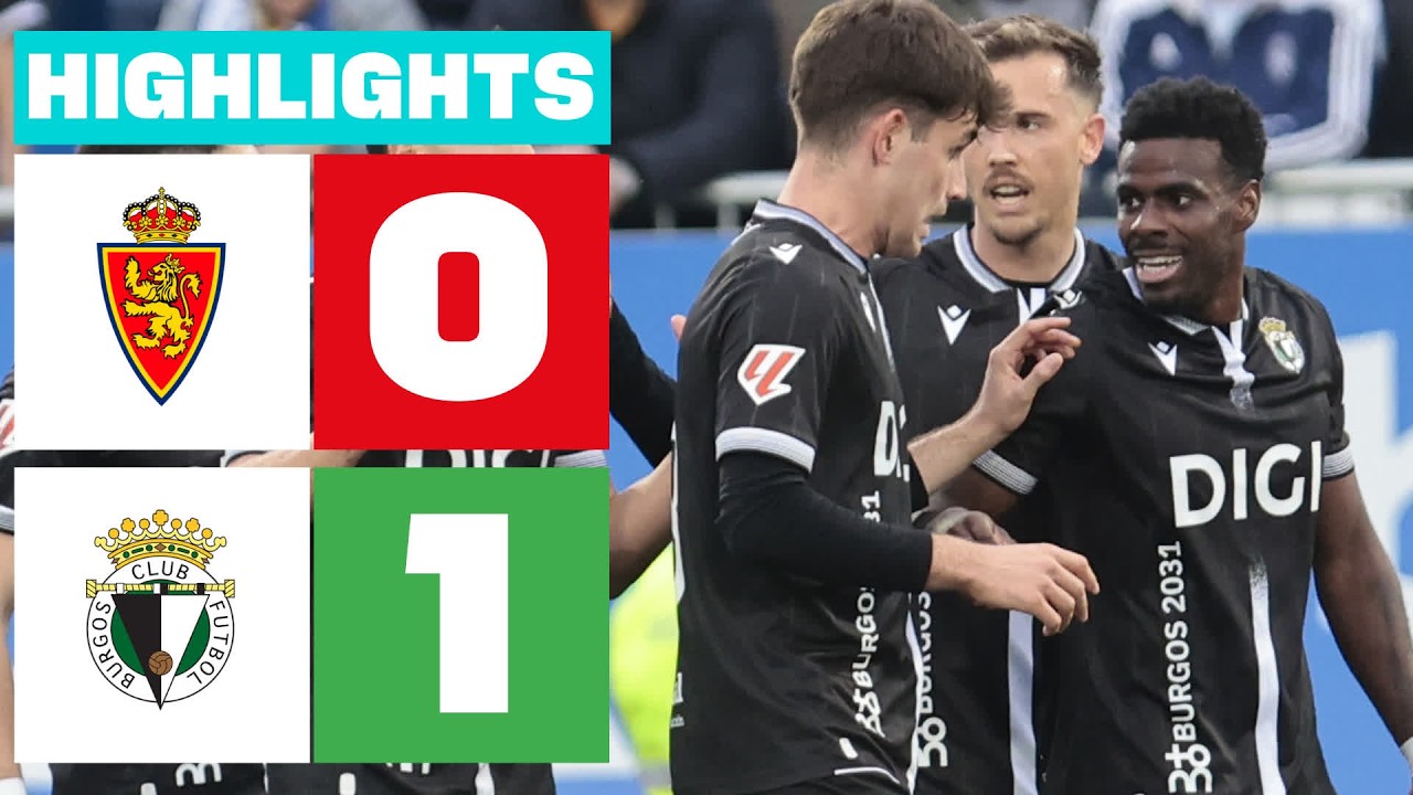 Real Zaragoza vs Burgos Club de Fútbol Highlights