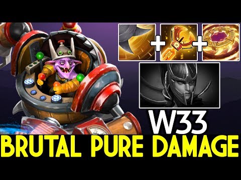 W33 [Timbersaw] Brutal Pure Damage Hard Counter PA Carry 20 Kills 7.22 Dota 2