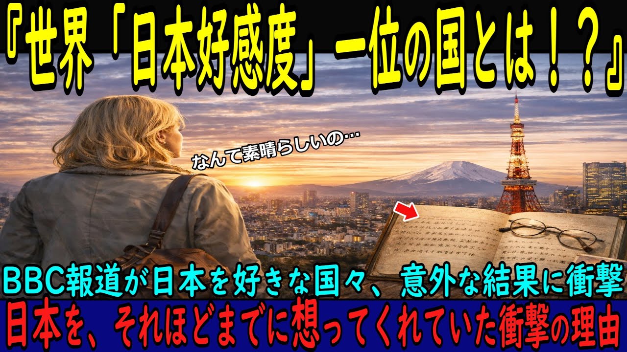 【海外の反応】世界が選んだ「日本」好感度No.1！？衝撃すぎる調査結果に世界が驚愕