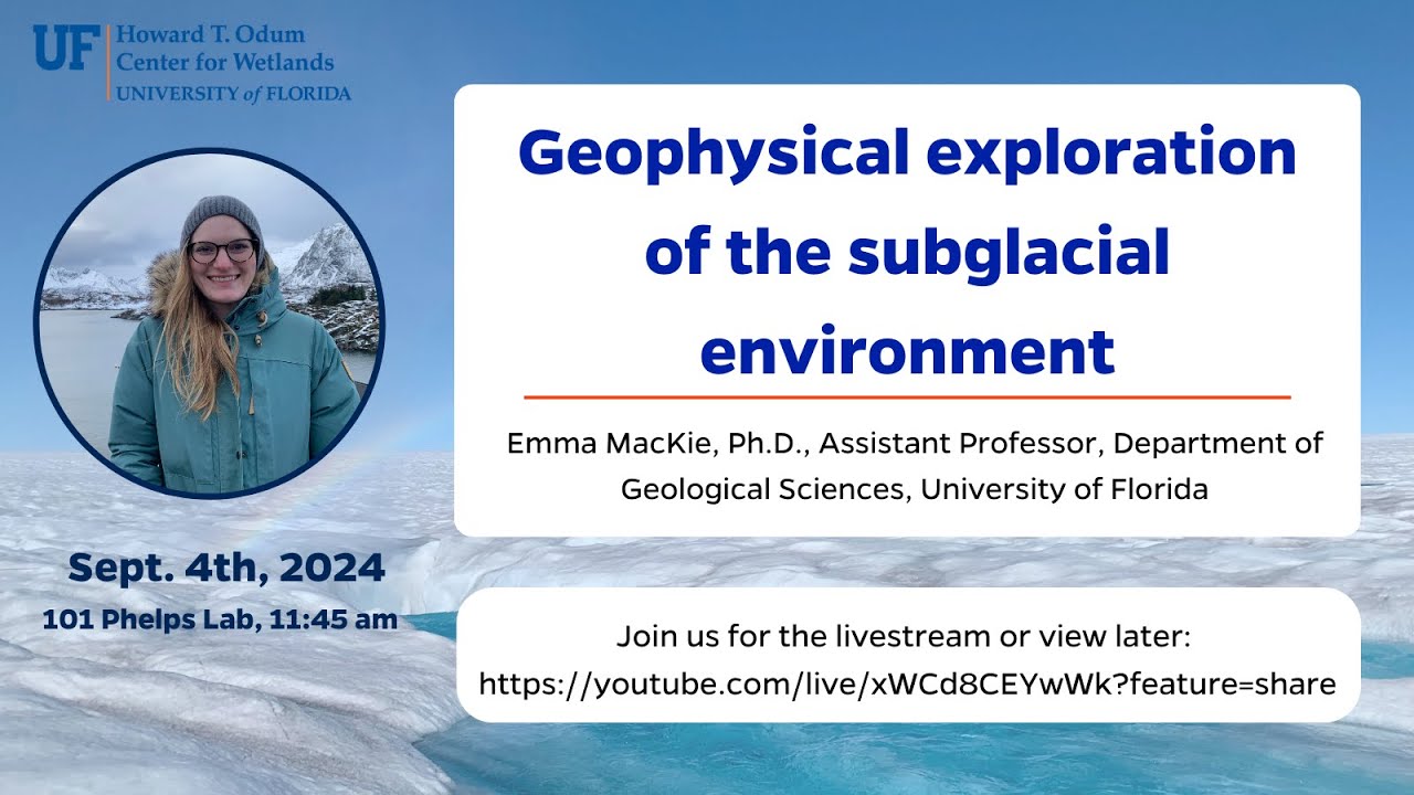 W3 seminar: Geophysical exploration of the subglacial environment