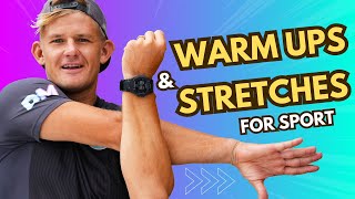 Warming up & stretching exercises (+learning muscles) for PE