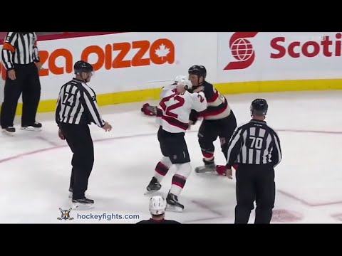 Jordin Tootoo vs Chris Neil Oct 22, 2015