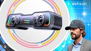 Black Shark Bluetooth Computer Speakers - Dynamic Multi-Layer RGB Lighting, USB-C/USB-A Powered