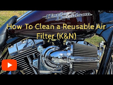 How to Clean a Reusable K&N Air Filter on a Harley-Davidson Street Glide FLHX Screamin' Eagle Filter