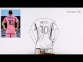 How To Draw Leo Messi Easy Tutorial / Messi from Inter Miami #messi