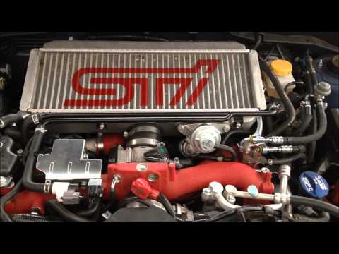 Perrin motor mount before and after Subaru STI