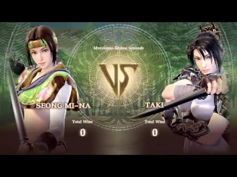 Soul Caliber 6 Seong Mina vs Taki