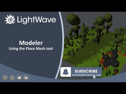 Lightwave 3D Place Mesh tool