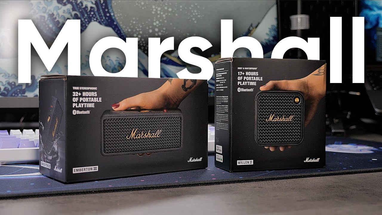 美品 Marshall EMBERTON III Black and Brass Портативная акустика Marshall Emberton III Black and Brass