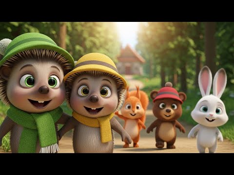 În Pădurea cu Alune 🌳🐰🐻 | Cântec Animat pentru Copii | Desen 3D Cântece pentru copii
