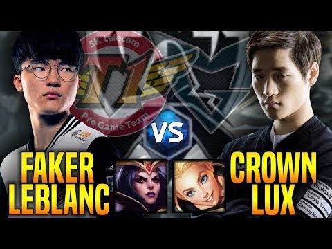 SKT T1 Faker Leblanc vs SSG Crown Lux - Faker is Ready to Beat Crown inSeason 8 | FAN LOL