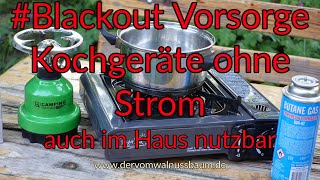Gaskocher für den Notfall, aber auch für Camping, Grillausflug, auch im Haus gee