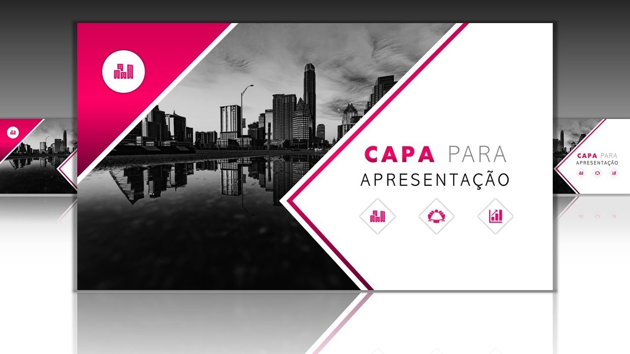 Como fazer um slide simples e Moderno no powerpoint.  Capa para apresentação