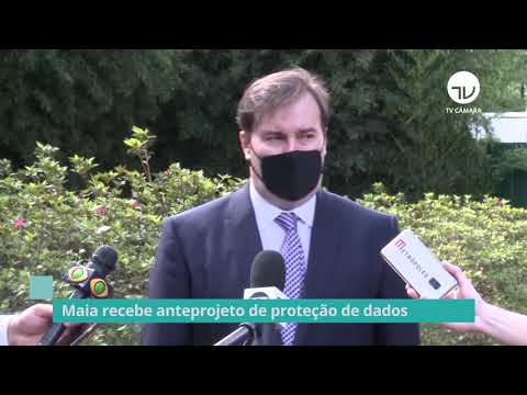 Maia recebe anteprojeto de proteção de dados - 05/11/20