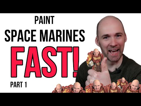 The SECRETS to painting Space Marines FAST! part 1