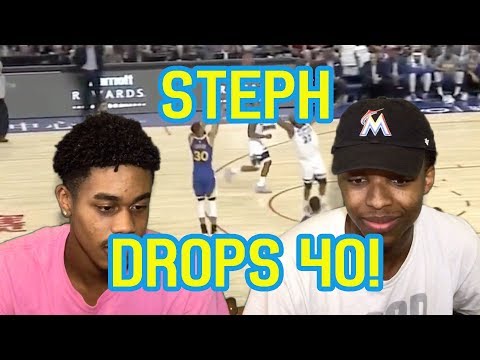 STEPH CURRY DROPS 40! WARRIORS VS TIMBERWOLVES 2017 PRESEASON FULL HIGHLIGHTS AND REACTION!