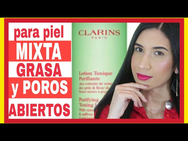 Vídeo relacionado con Clarins Loción facial Tonique Hydratante, con extractos de aloe vera y flor de azafrán, para piel normal a seca, 400 ml