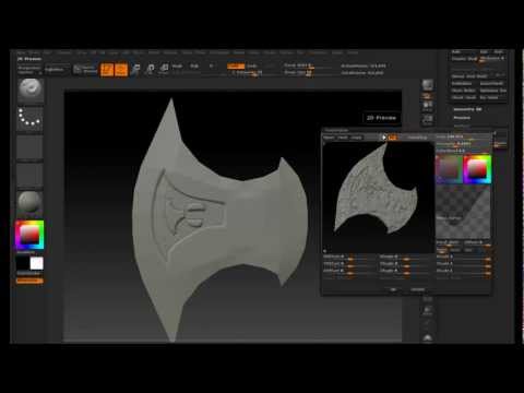 ZBrush 4R2 Tutorial Axe Creation Part 2
