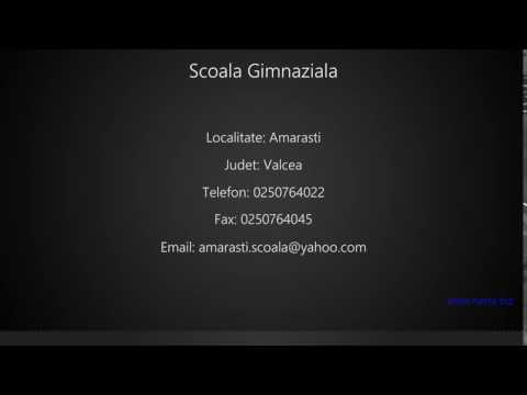 Scoala Gimnaziala Amarasti